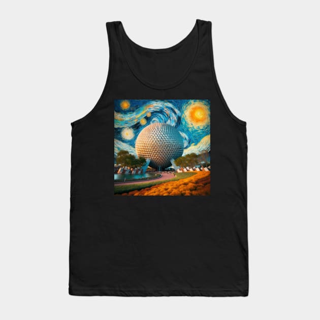 Epcot Van Gogh Tank Top by mattrodz